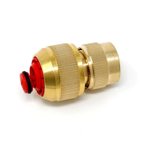 Brass Hose Fittings Brass Quick Connect w/ Auto-Stop 3/4"