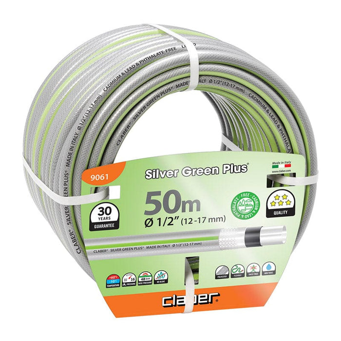 Claber Hose Claber Silver Green Plus 50m Hose - 9061