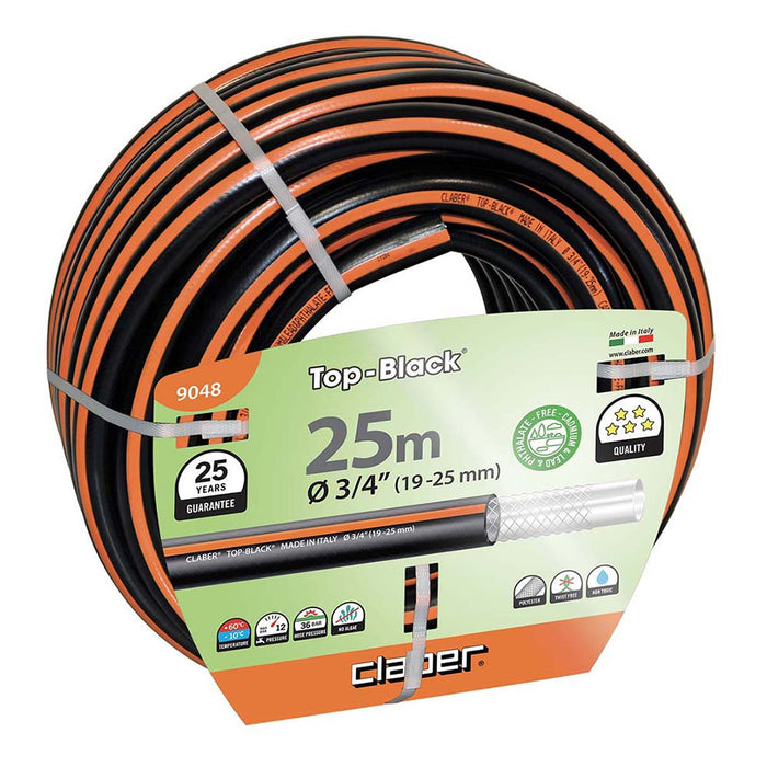 Claber Top Black 3/4" Hose 25m - 9048