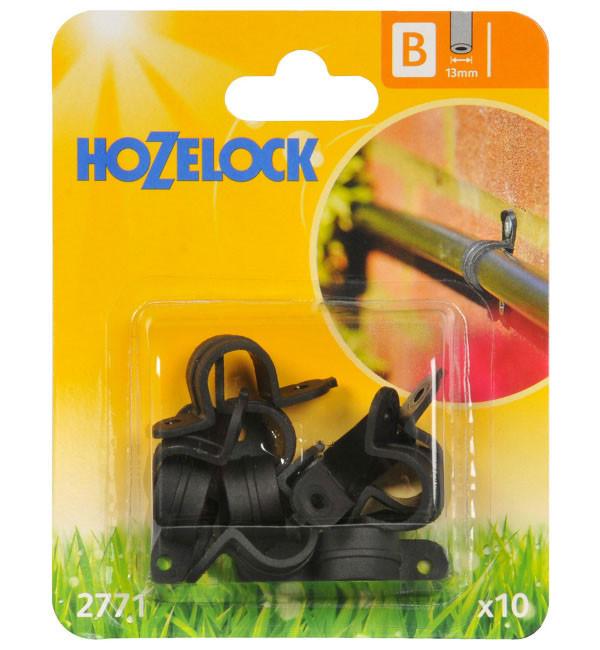 Hozelock Irrigation Supply Hose - Hozelock Wall Clips 13mm - 2771