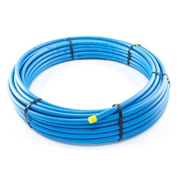 MDPE Pipe & Fittings 25mm Blue MDPE Pipe 25 Metre