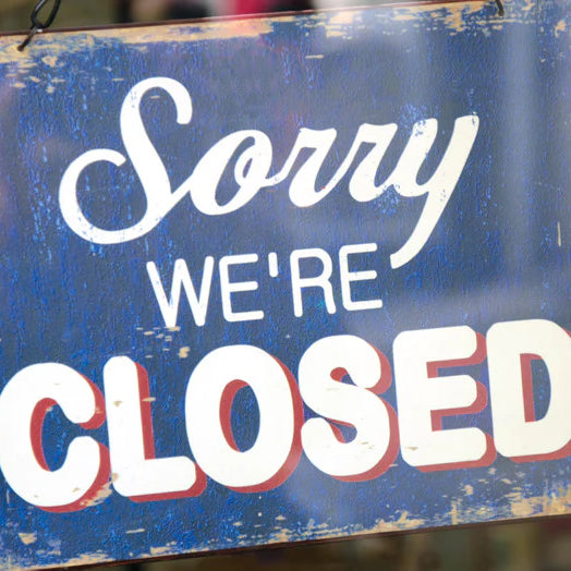 Temporarily Closed Until Friday 31st July