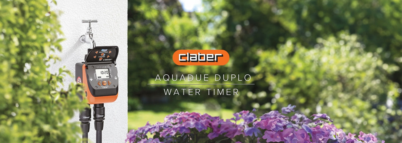 Claber Aquadue Duplo Water Timer: Dual-Outlet Timer for Effortless Garden Watering