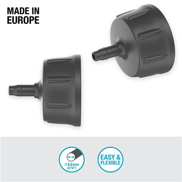 4.6mm Irrigation Pipe and Fittings Default Gardena Micro Tap Fitting 4.6mm x 3/4" BSPF - 13224