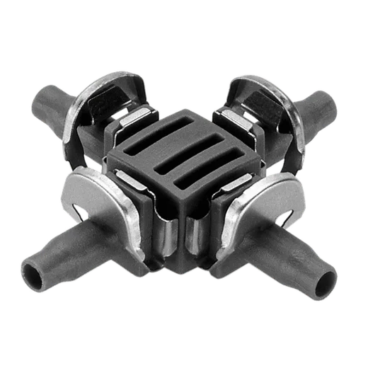 4.6mm Irrigation Pipe and Fittings Gardena 4 Way Coupling 4.6mm (10 Pack)