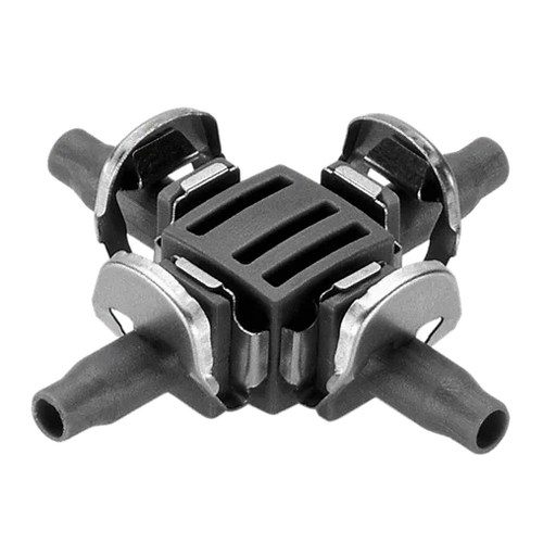 4.6mm Irrigation Pipe and Fittings Gardena 4 Way Coupling 4.6mm (10 Pack)