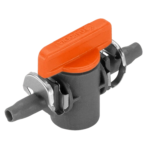 4.6mm Irrigation Pipe and Fittings Gardena Micro Shut off Valve 4.6mm (2 Pack)