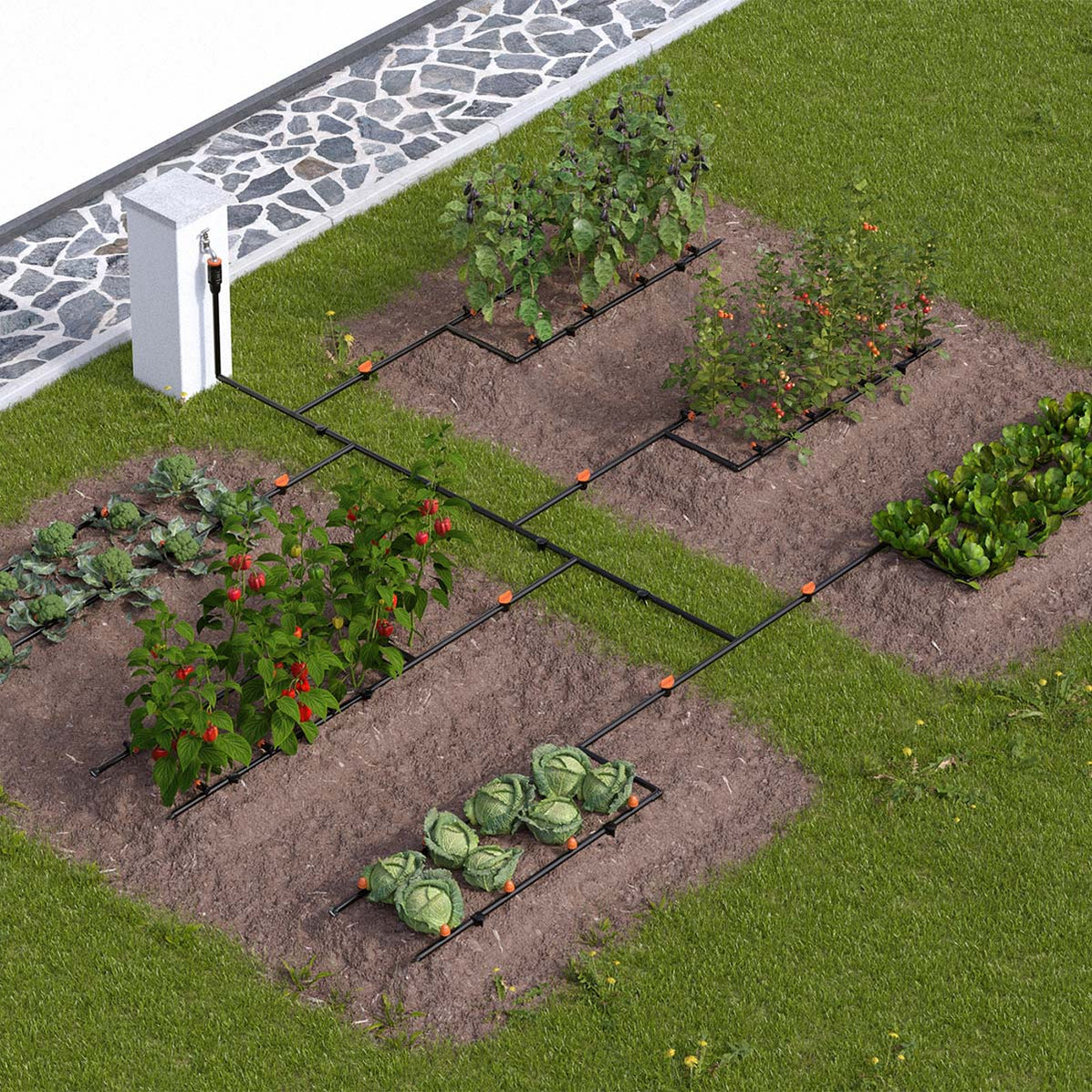 Claber Orto Drip Irrigation Kit - 90767 | Easy Garden Irrigation