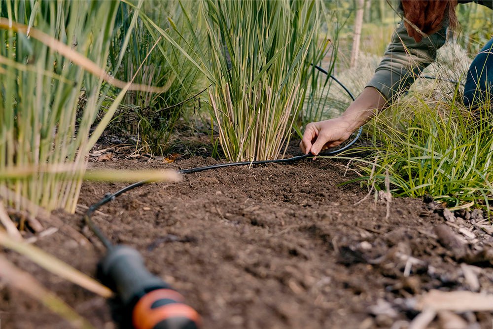 Drip Irrigation Kits Default Gardena Micro Drip Line Starter Set for Planted Rows - 13010