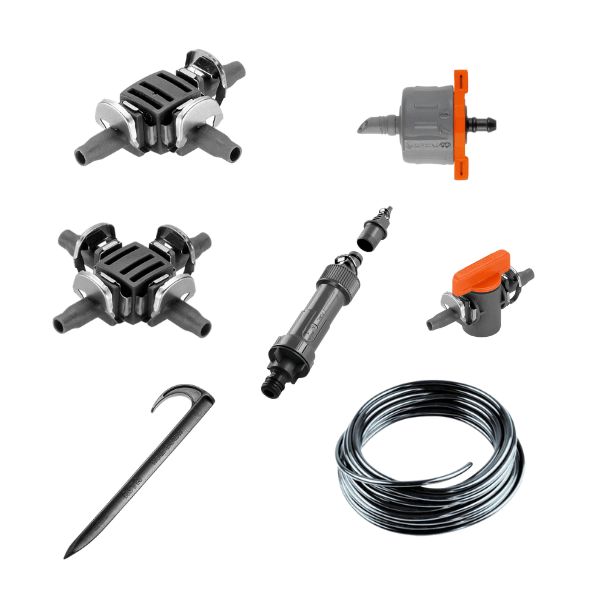 Drip Irrigation Kits Gardena 20 Pot Adjustable Dripper Bundle