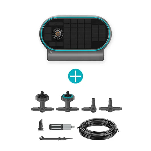 Drip Irrigation Kits GARDENA SOLAR-POWERED IRRIGATION AQUABLOOM L SET