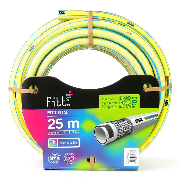 Garden Hose Pipe FITT NTS Yellow 3/4" Hose 25m