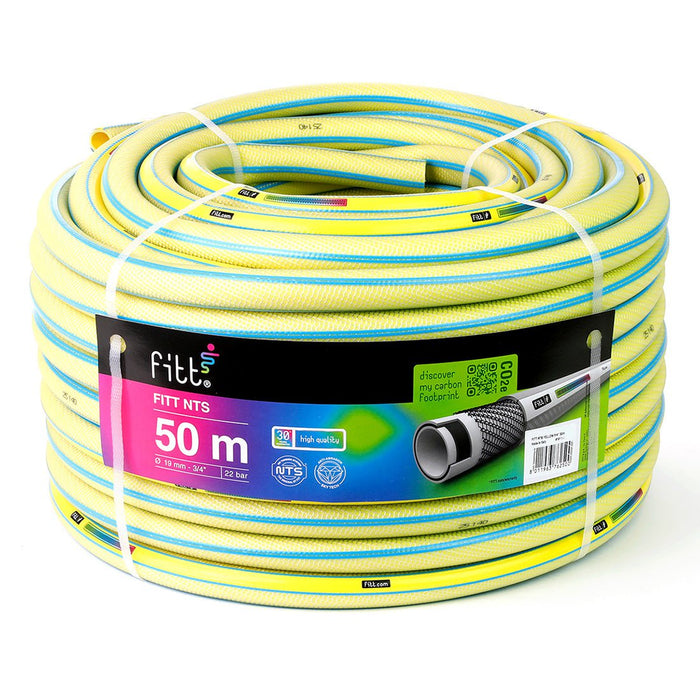 Garden Hose Pipe FITT NTS Yellow 3/4" Hose 50m
