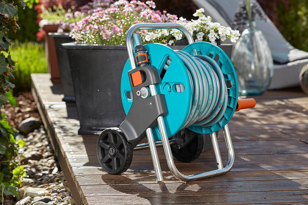 Gardena CleverRoll S Hose Reel Kit W/ 30m Hose - 18502 — Easy