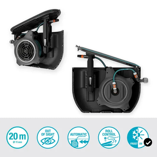 Garden Hose Reels Gardena Undercover 20m Hose Box RollUp M - 18650