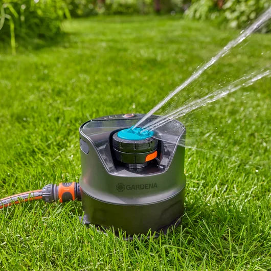 Lawn Sprinklers Gardena AquaPrecise, solar-powered Lawn Sprinkler - 16000