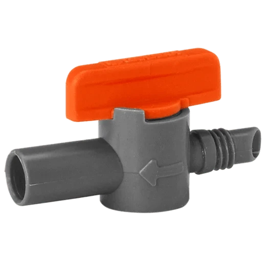 Micro Emitter Stakes and Risers Gardena Control Valve for Micro Sprays 4.6mm (2 Pack)