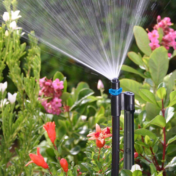 microspray irrigation in garden
