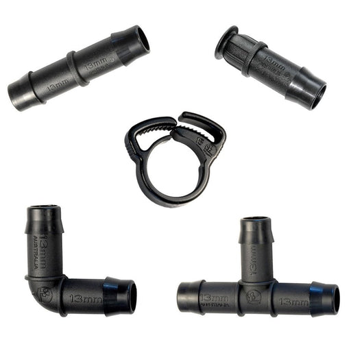 13mm Irrigation Pipe and Fittings 13mm Connector Combo Pack