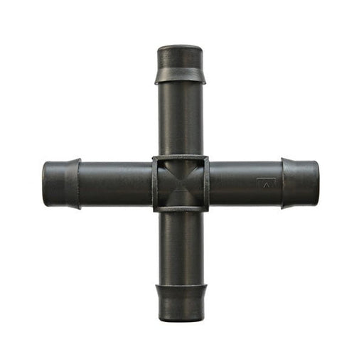 13mm Irrigation Pipe and Fittings Hozelock Cross Fitting 13mm (2 Pack) - 7032