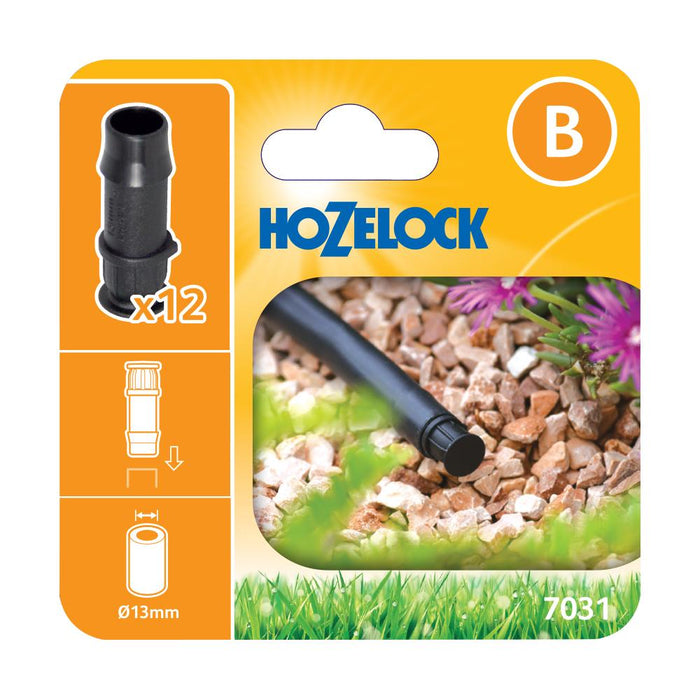 13mm Irrigation Pipe and Fittings Hozelock End Plug 13mm (3 Pack) - 2769