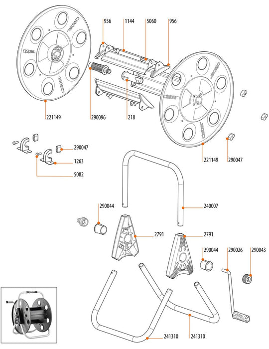 Claber Metal 40 Replacement Parts