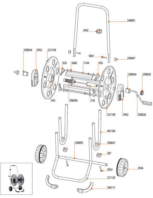 Claber Metal 60 Replacement Parts