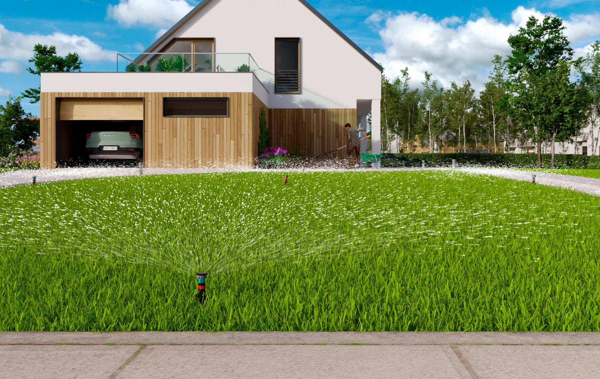 Claber Colibri Complete Lawn Watering Kit - 130m² — Easy Garden Irrigation