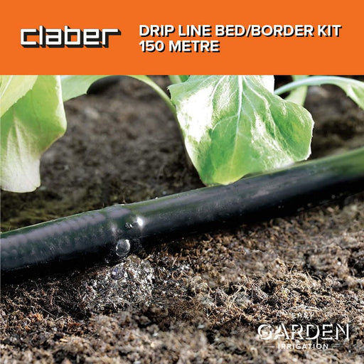 Drip Line, Fittings and Accessories Claber Drip Line Bed/Border Kit - 150 Metre