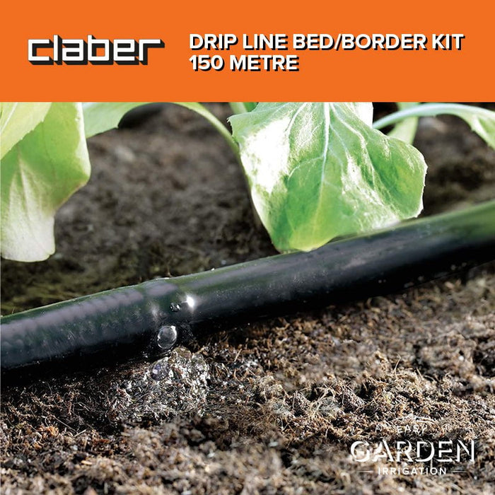 Drip Line, Fittings and Accessories Claber Drip Line Bed/Border Kit - 150 Metre