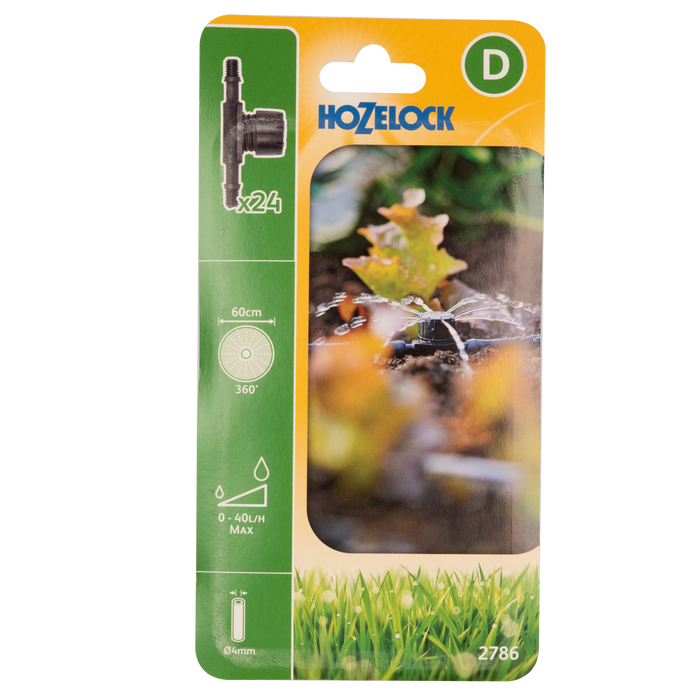 Drippers Hozelock 360° In-Line Adj Sprinkler (12 Pack) - 2786