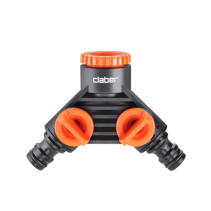 Garden Hose Fittings Claber Double Tap Connector - 8598