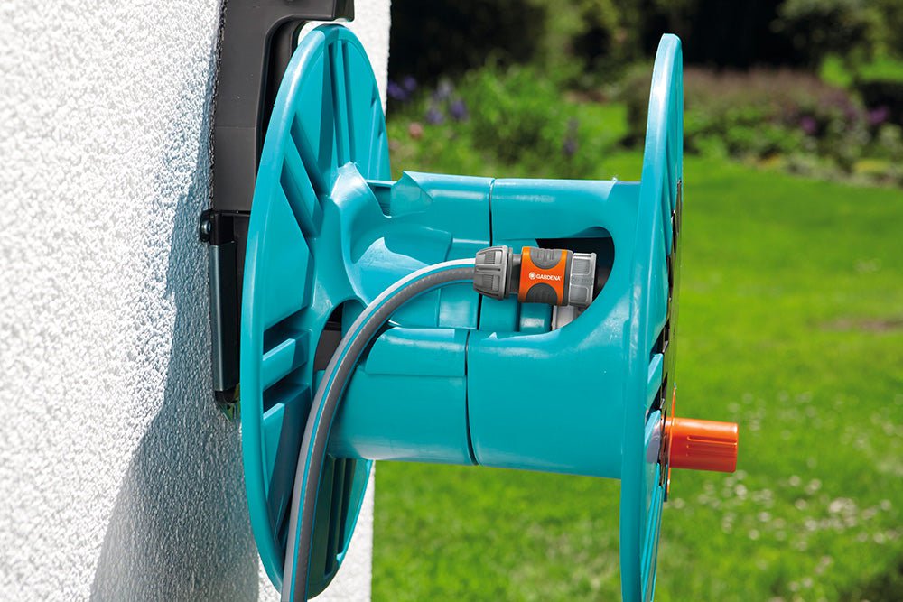 Garden Hose Reels Gardena Classic Wall-Mounted Hose Reel W/ Hose Guide - 2650