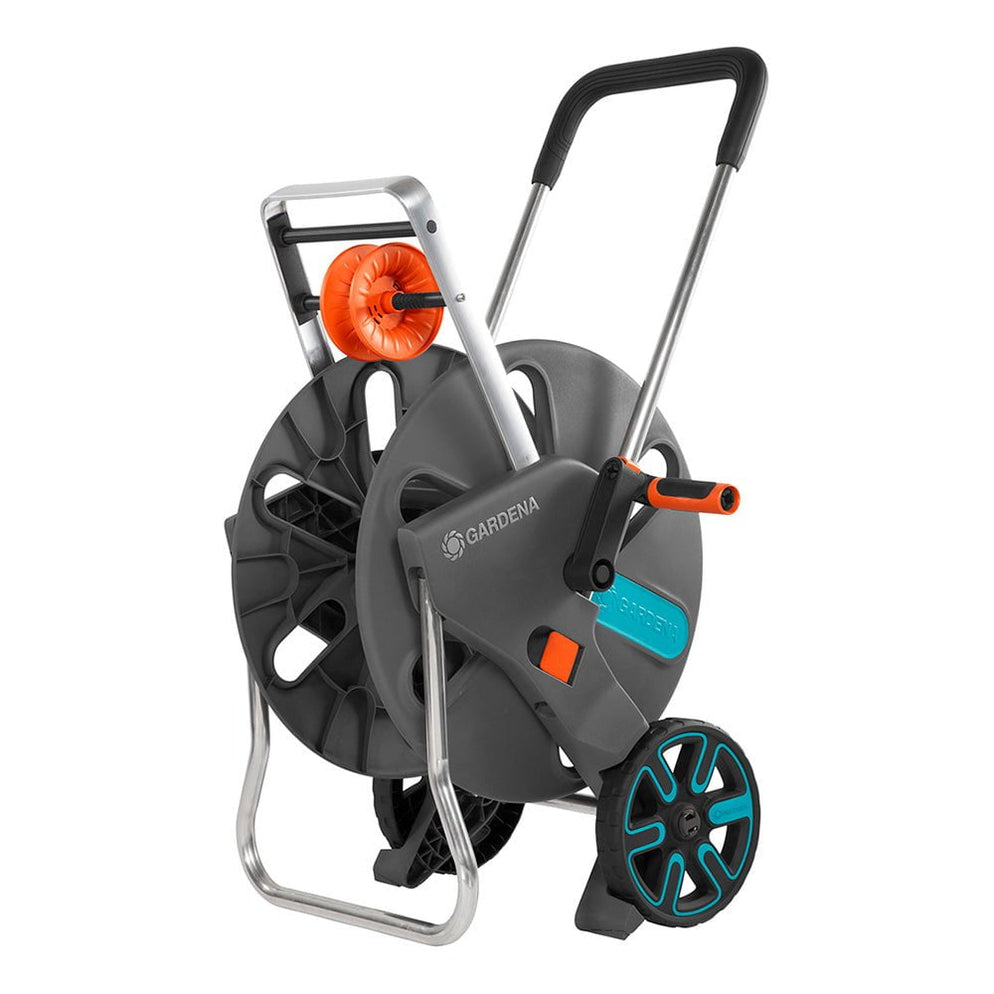Gardena CleverRoll L Easy: Slangenwagen met tot 100 m capaciteit, bijzonder stabiel, met stevige slanggeleiding in robuust metalen frame, nadruppelstop, gereedschapsloze montage (18520-88 Gardena CleverRoll L Easy: Slangenwagen met tot 100 m capaciteit, bijzonder stabiel, met stevige slanggeleiding in robuust metalen frame, nadruppelstop, gereedschapsloze montage (18520-88