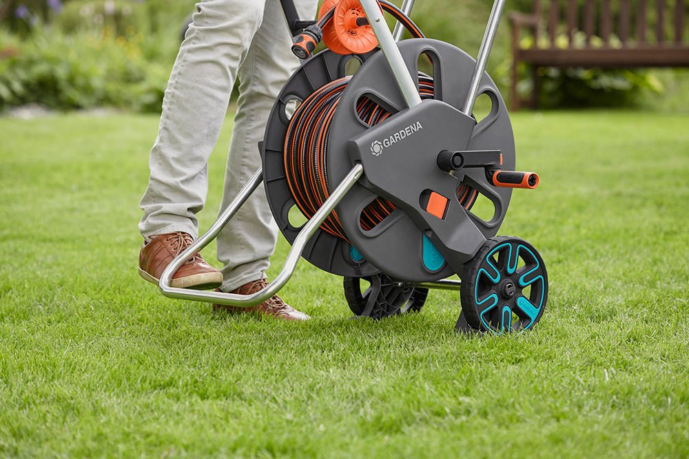 Gardena retractable on sale hose reel
