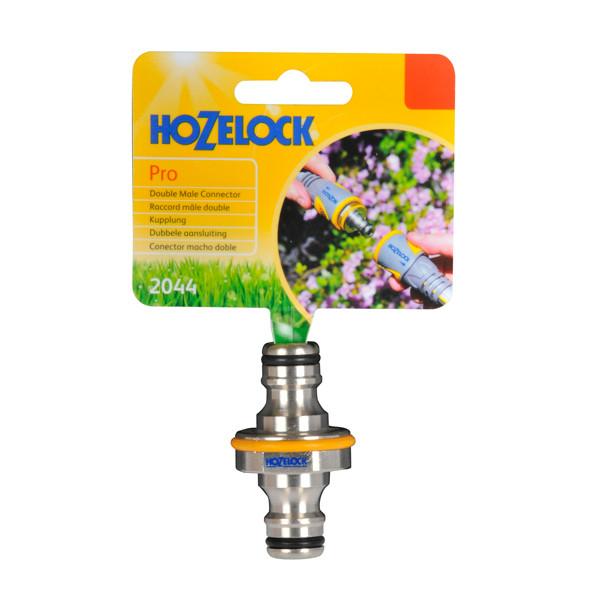 Hozelock Hose Fittings - Hozelock Metal Double Male Connector Pro - 2044
