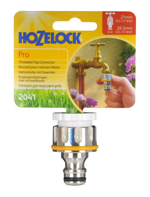 Hozelock Hose Fittings - Hozelock Metal Outdoor Tap Connector Pro - 2041