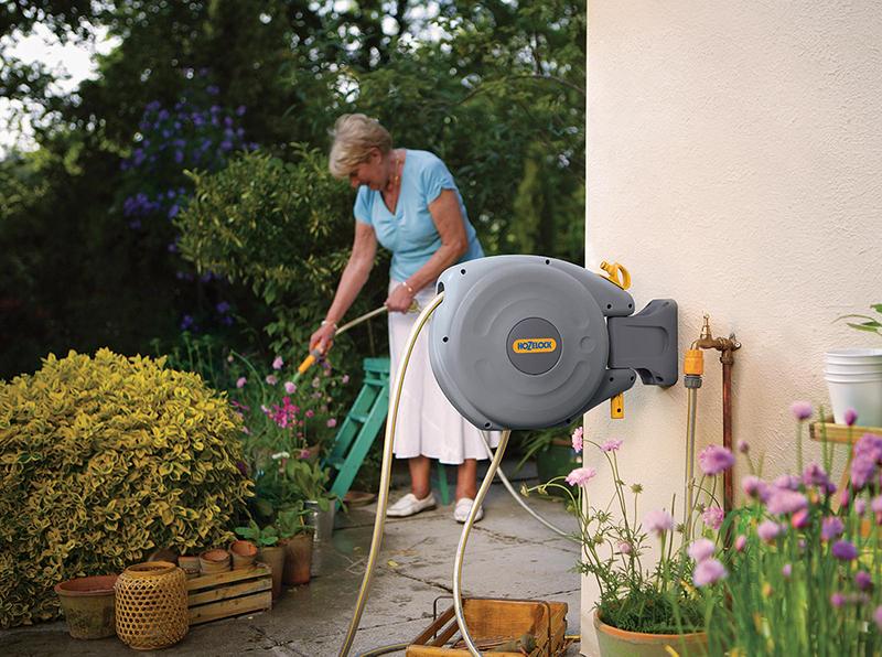 Auto Reel 20m wall-mounted hose reel: Easy to Install, Lock, Auto-rewind,  Ready-to-use