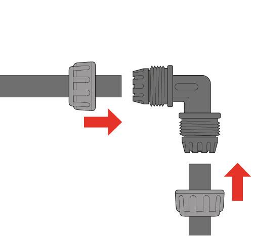 Hozelock Micro Irrigation Connectors Hozelock Universal Elbow Piece 13mm (2 Pack) - 7019