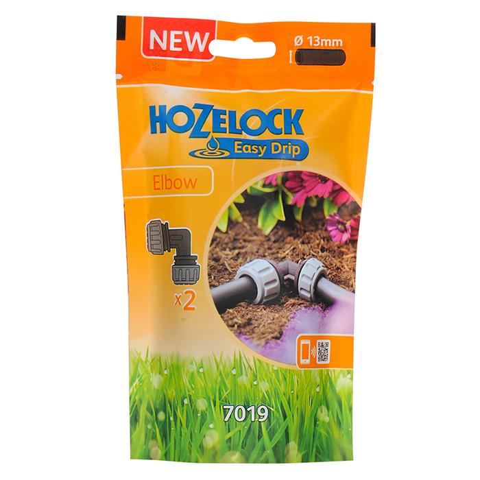 Hozelock Micro Irrigation Connectors Hozelock Universal Elbow Piece 13mm (2 Pack) - 7019