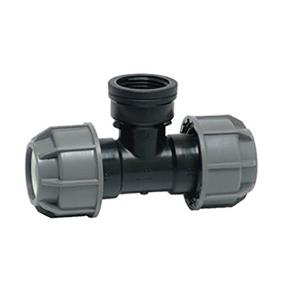 MDPE Pipe & Fittings MDPE T with Female Thread - Various Sizes