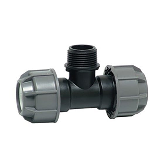 MDPE Pipe & Fittings MDPE T with Male Thread - Various Sizes