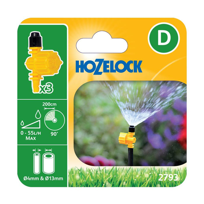 Micro Sprays Hozelock 90° Adjustable Vari-Jet (3 Pack) - 2793