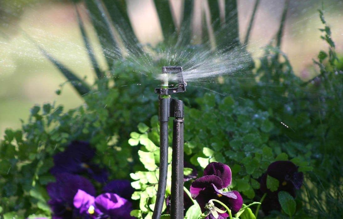 Mini Sprinklers - Fixed Flow Rotor Spray 360 Degree - 2 Pack